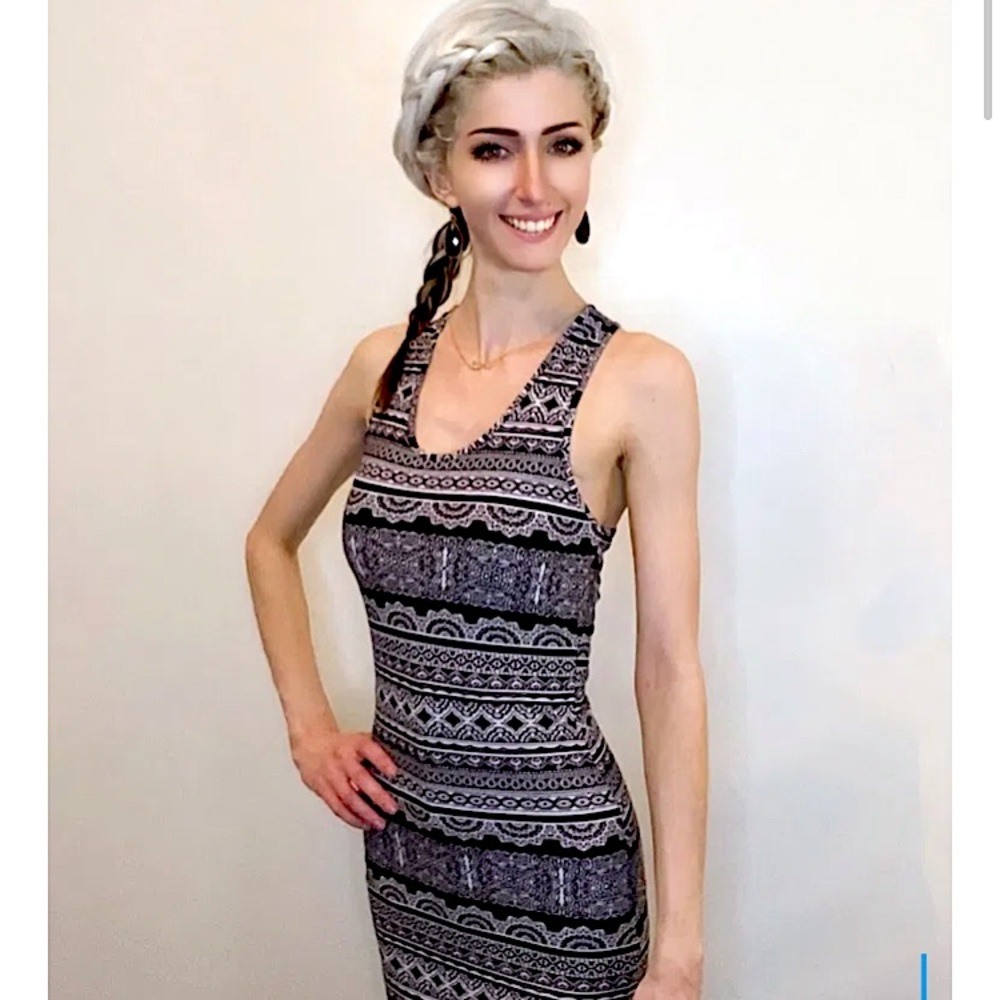 Hot Kiss Aztec Print Maxi Dress